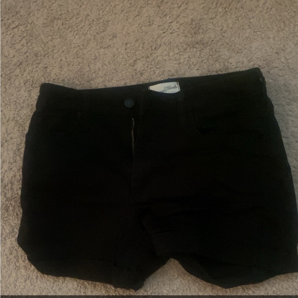 black shorts